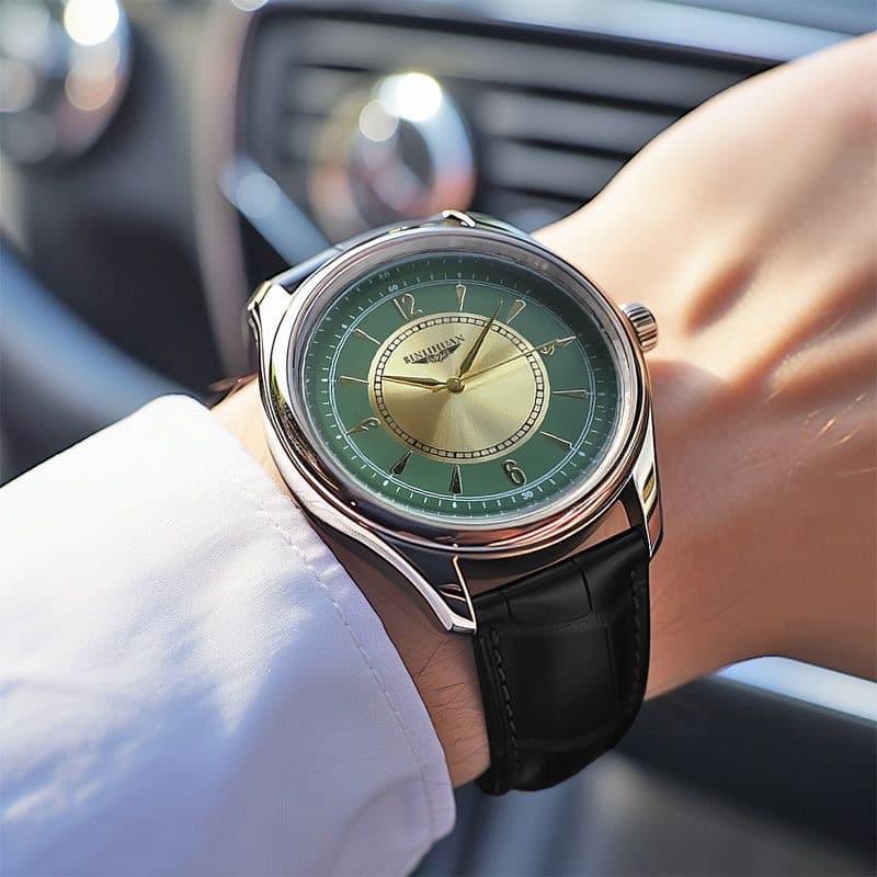 Popular fashion business belt simple men's watch men's casual retro dial student quartz watch wholesale 5