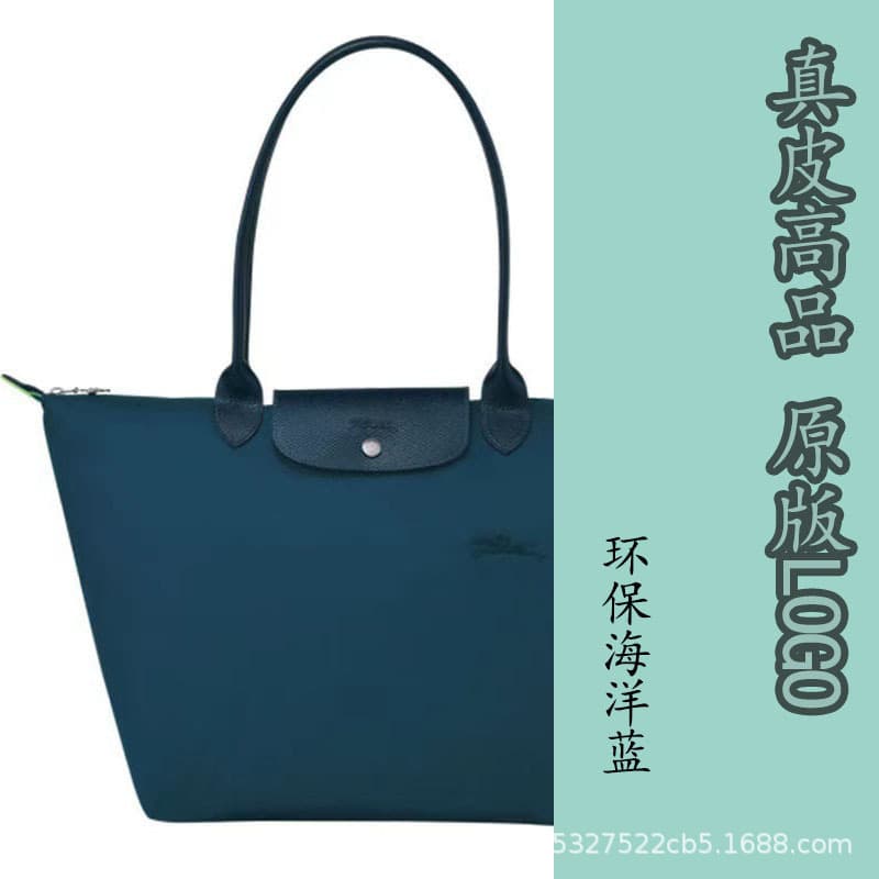 French Longxiang 70th Anniversary Tote Bag Shoulder Crossbody Mummy Waterproof Nylon Handbag Embroidered Hand Commuting Bag 7