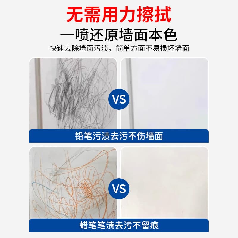 Latex paint wall white wall decontamination cleaner household wall wiping graffiti pen stain cleaner art paint cleaner 4