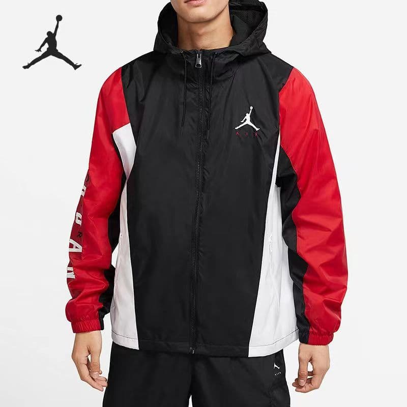 AJ sports windbreaker men's new spring and autumn casual jacket new outdoor breathable student long-sleeved running jacket