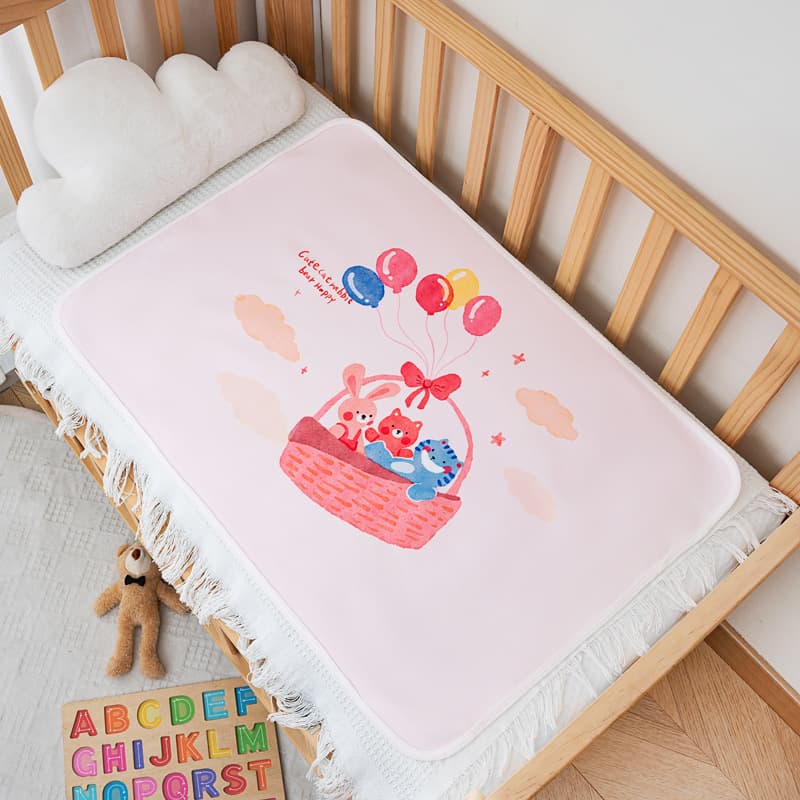 Baby diaper pad waterproof and machine washable diaper changing pad baby rocking blue stroller urine barrier cartoon pattern 5