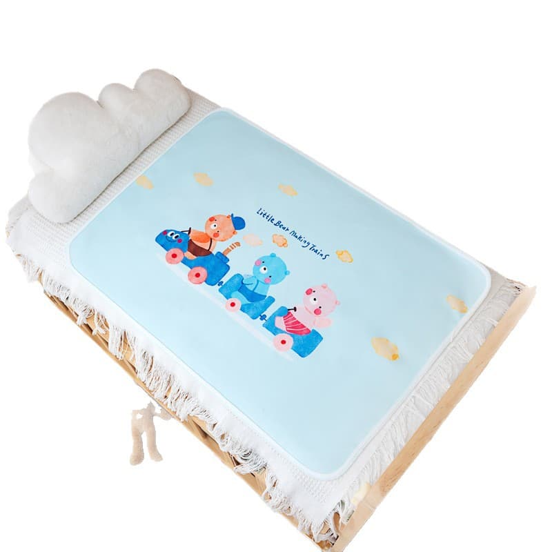 Baby diaper pad waterproof and machine washable diaper changing pad baby rocking blue stroller urine barrier cartoon pattern 6