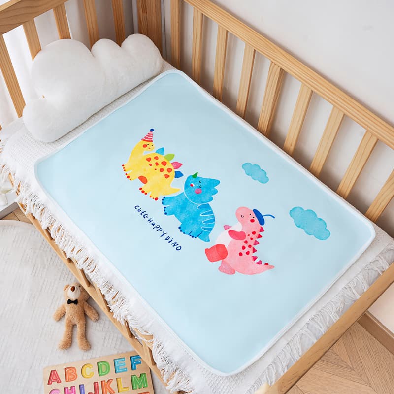 Baby diaper pad waterproof and machine washable diaper changing pad baby rocking blue stroller urine barrier cartoon pattern 7