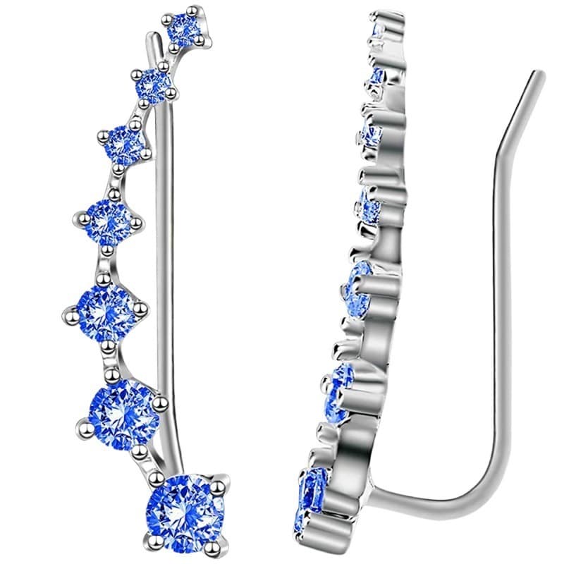 Cross-border Big Dipper zircon earrings, light luxury and high-end diamond earrings, caterpillar earrings, Yiwu jewelry wholesale 6