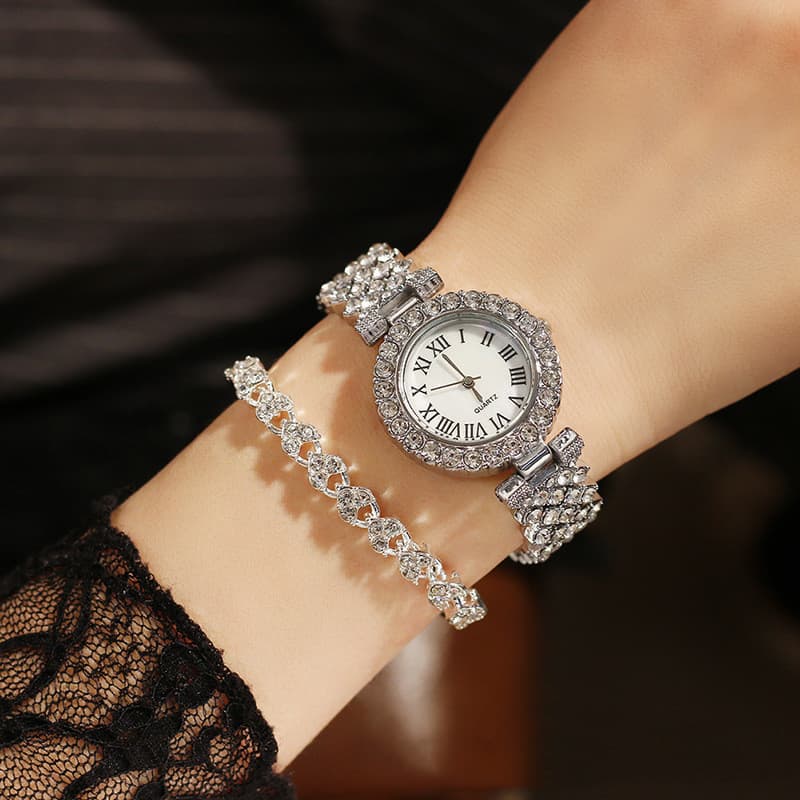 Cross-border popular watch women's suit temperament fashion women's diamond watch DIY new niche watch for women 3