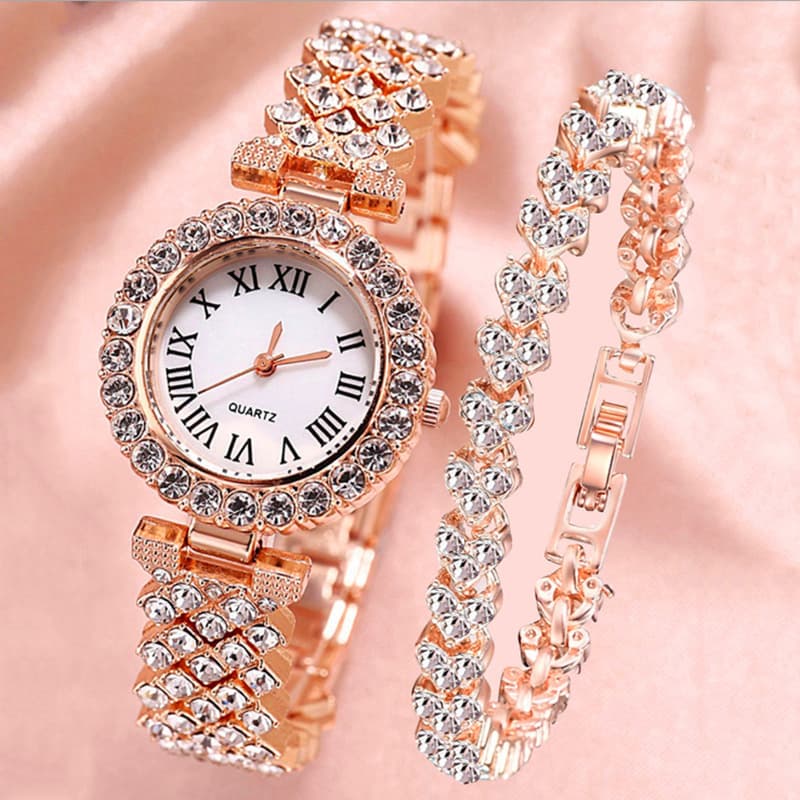 Cross-border popular watch women's suit temperament fashion women's diamond watch DIY new niche watch for women 7
