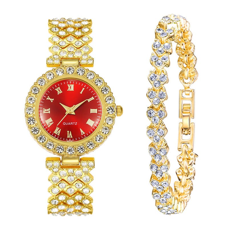 Cross-border popular watch women's suit temperament fashion women's diamond watch DIY new niche watch for women 10
