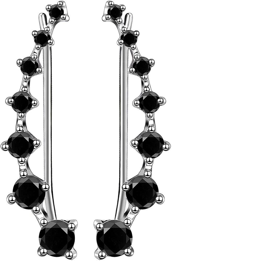 TEMU's popular Big Dipper rhinestone earrings, colorful diamond earrings, a row of 7 diamond stars, flashing diamond earrings for women 6