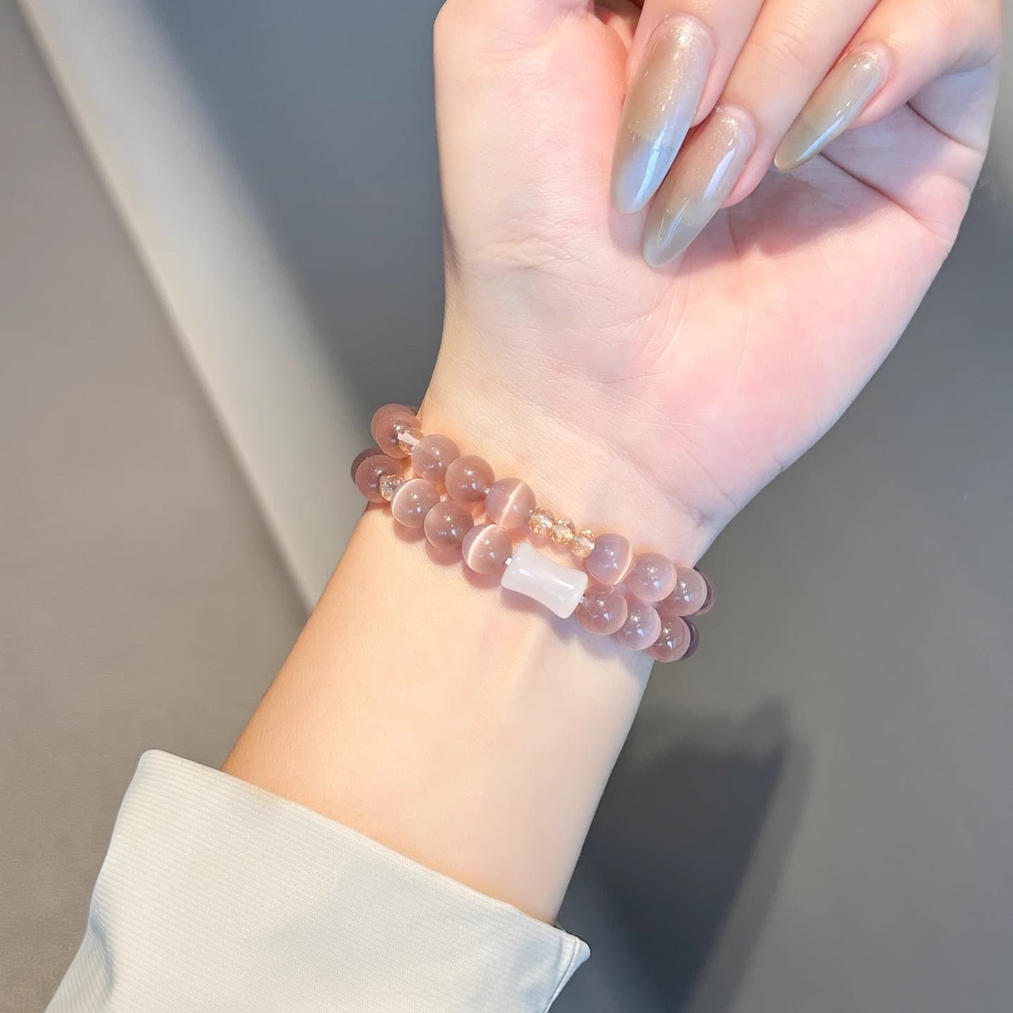 Crystal bracelet suitable for smart Huawei band 11 watch strap 9/8 new beaded Honor 10/9 wristband women's summer 4