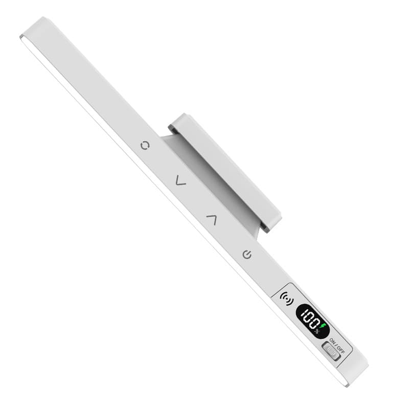 Desk lamp for learning, eye protection, long magnetic strip, cool lamp for dormitory students, charging model, dual-use, remote control, power display 6