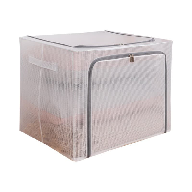Transparent clothes storage box household large-capacity wardrobe clothing box dormitory organizing box bag storage artifact 6