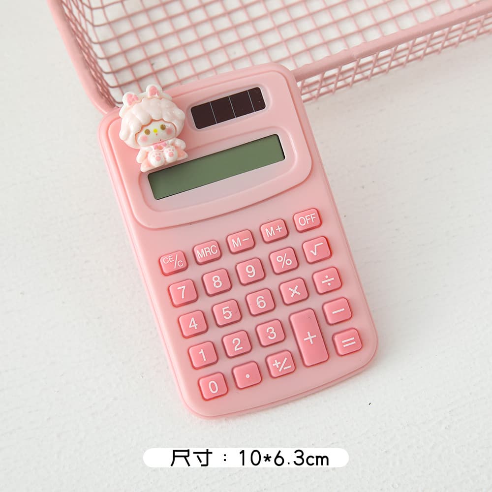Cartoon cute mini calculator student-specific portable small computer high-value office computer 7