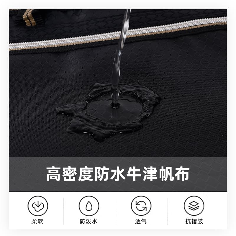 Briefcase men's bag hand-pull document canvas bag printed logo waterproof Oxford cloth document bag business bag lightweight 4
