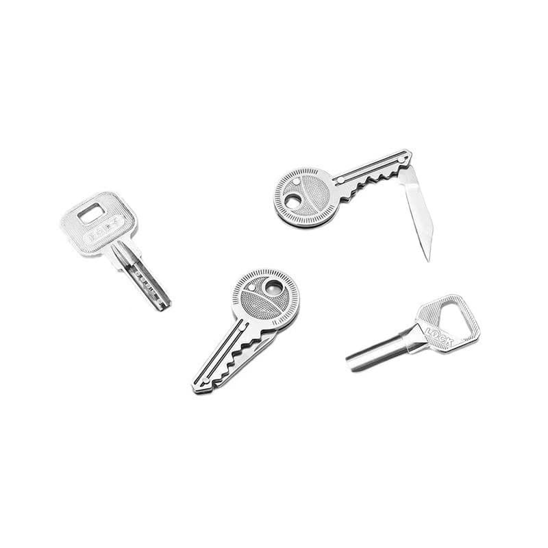 Outdoor multifunctional portable key knife, stainless steel foldable knife, EDC tool, camping survival equipment 6