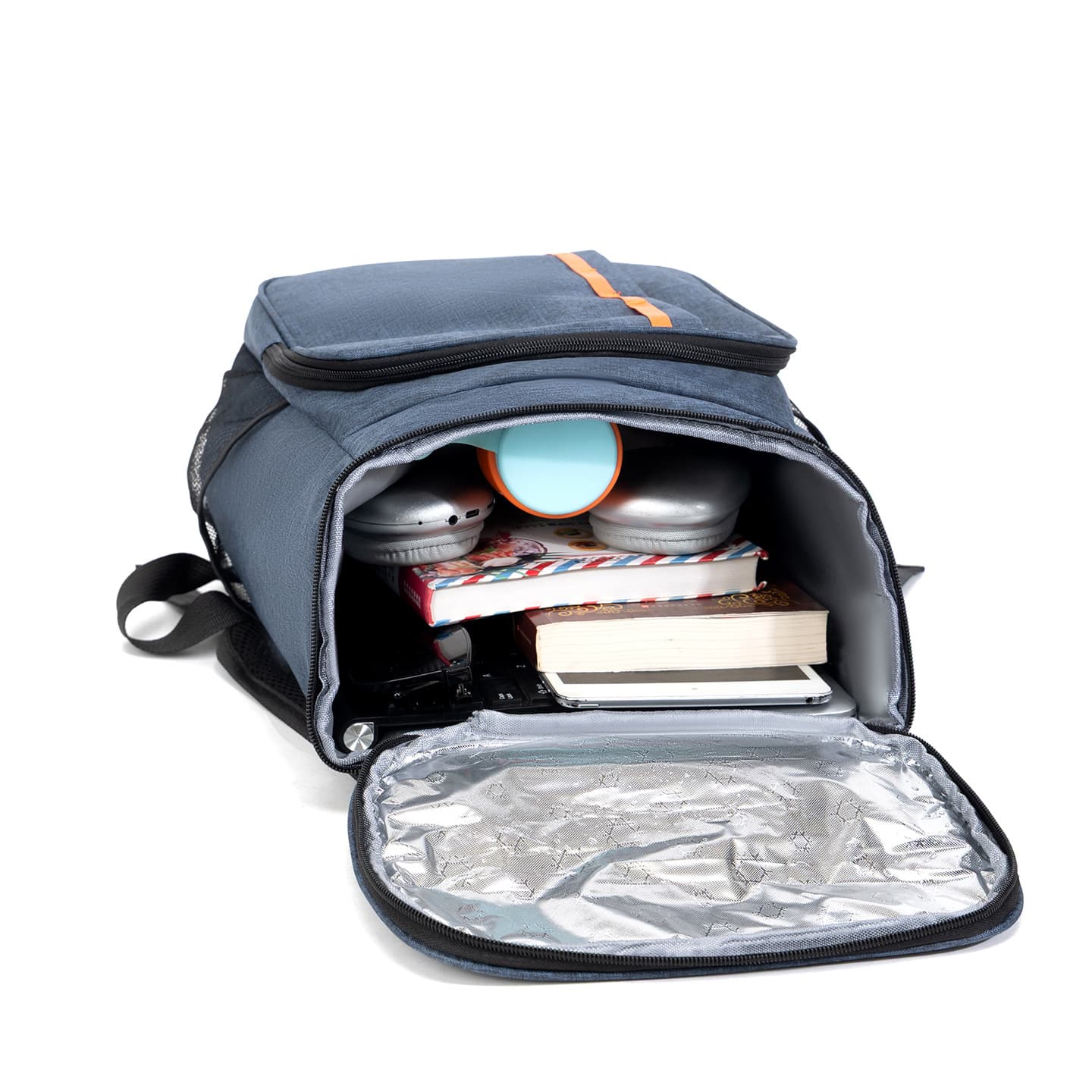 Wholesale backpack large capacity insulated bag aluminum foil takeaway meal delivery box outdoor fresh picnic portable backpack 5