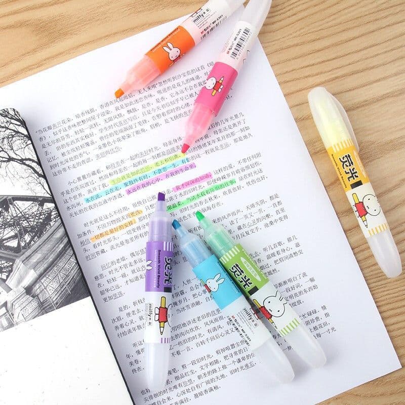 Morning MG light 5301 color highlighter large capacity highlight pen art color handbook pen marking notes students 4