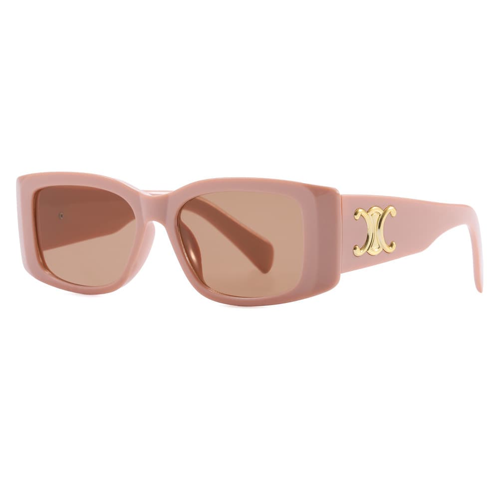 2024 New European and American Fashion Narrow Frame Sunglasses Women's Square Frame Sunglasses Internet Celebrity Same Style Anti-UV Sunglasses 10