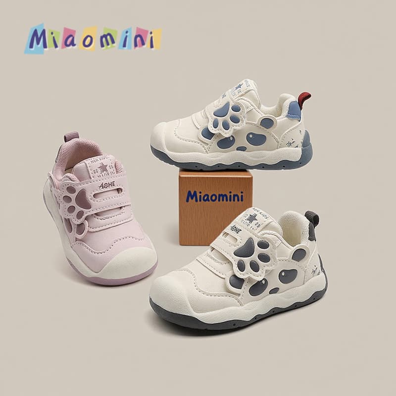2025 Autumn New Children's Sports Shoes 1-3 Years Old Baby Toddler Shoes Soft Sole Boys and Girls Baby Shoes Functional Shoes