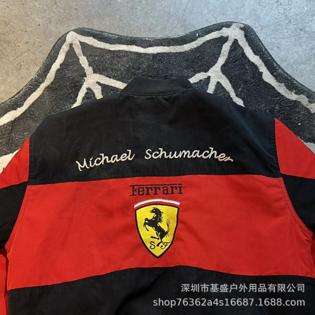F1 racing suit embroidered jacket Amazon cross-border best-selling retro motorcycle riding suit plus cotton jacket supports customization 4