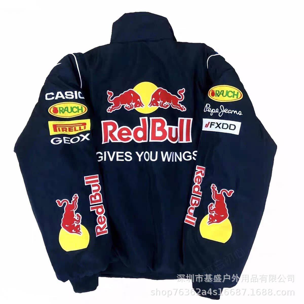 F1 racing suit embroidered F1 jacket retro motorcycle motorcycle riding suit baseball suit plus cotton jacket supports customization 5
