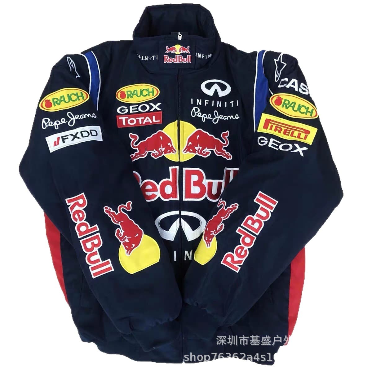 F1 racing suit embroidered F1 jacket retro motorcycle motorcycle riding suit baseball suit plus cotton jacket supports customization 6