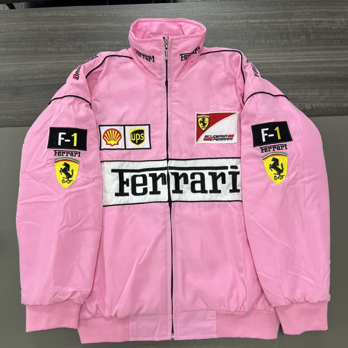 F1 racing suit embroidered F1 jacket retro motorcycle motorcycle riding suit baseball suit plus cotton jacket supports customization 10