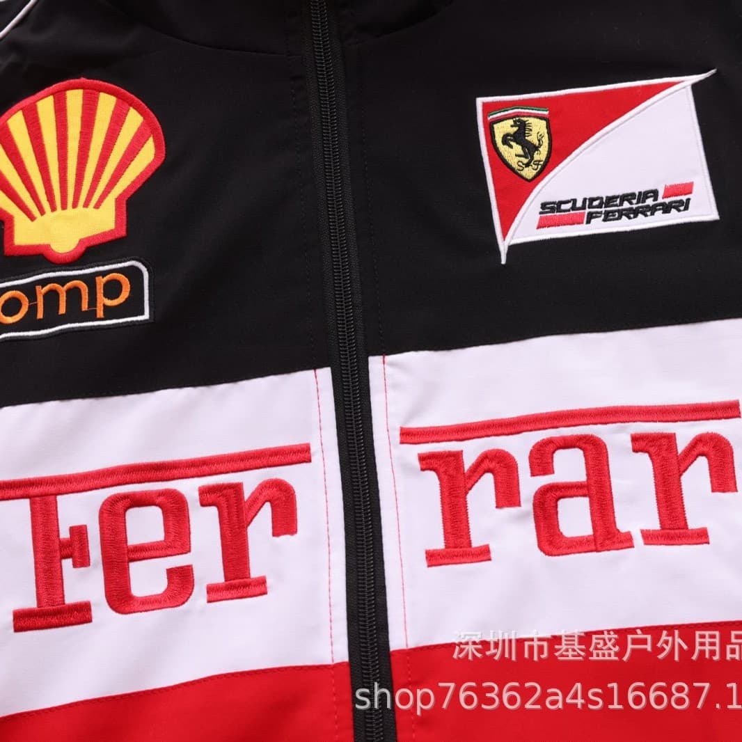 F1 racing suit embroidered jacket cross-border best-selling retro motorcycle riding suit baseball suit plus cotton jacket supports customization 5