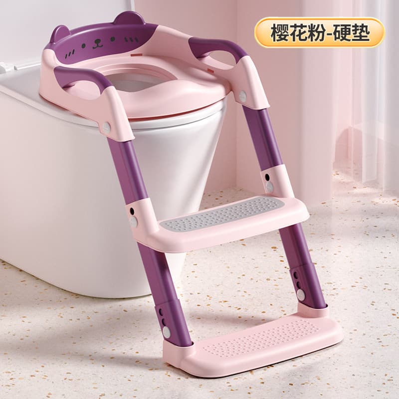 Children's toilet foldable baby toilet stair-type three-in-one toilet training children's toilet 7