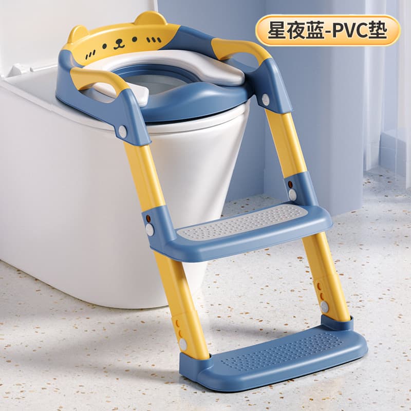 Children's toilet foldable baby toilet stair-type three-in-one toilet training children's toilet 8