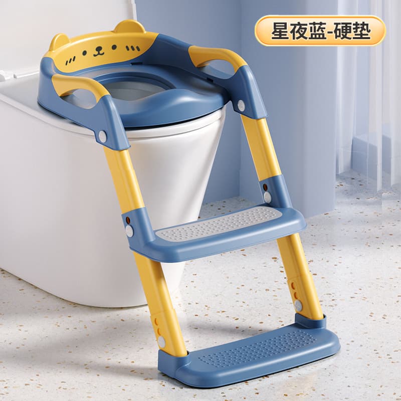 Children's toilet foldable baby toilet stair-type three-in-one toilet training children's toilet 9