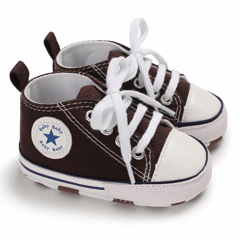 Spring and Autumn 0-1 year old baby sports shoes soft sole baby canvas toddler shoes 10