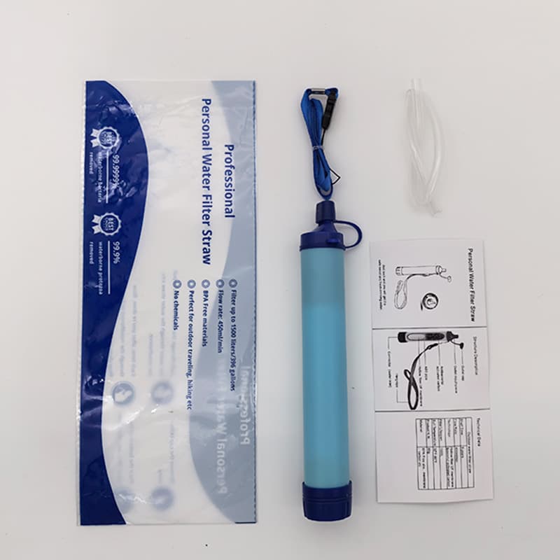 Portable outdoor water purifier, field emergency, individual soldier, wilderness life-sustaining straw, outdoor camping filter, direct drinking water filter 8