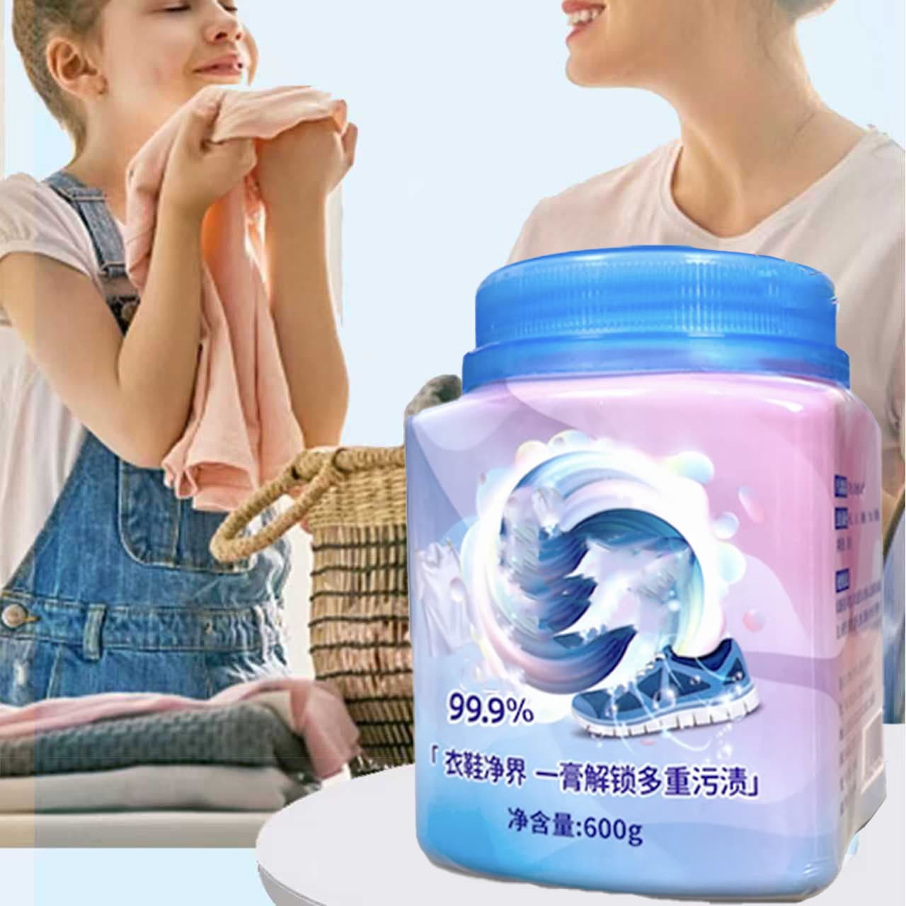 Xuanshiman 600g multi-purpose laundry cream for washing shoes, clothes, white shoes, multi-effect decontamination and stain removal cream, shoe cleaner 4