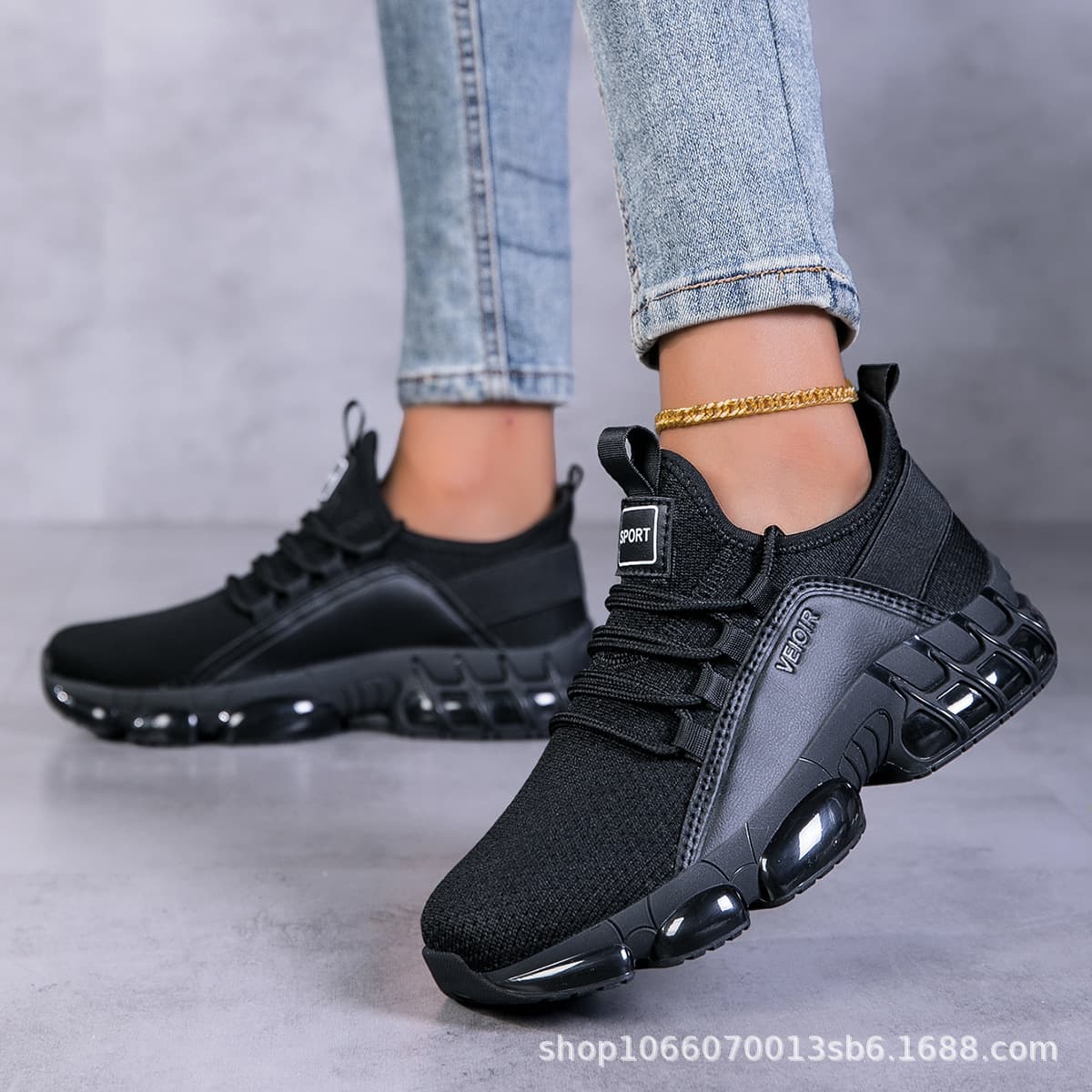 Dad's shoes mesh breathable casual trendy shoes outdoor fashion versatile ready-made student running shoes 2