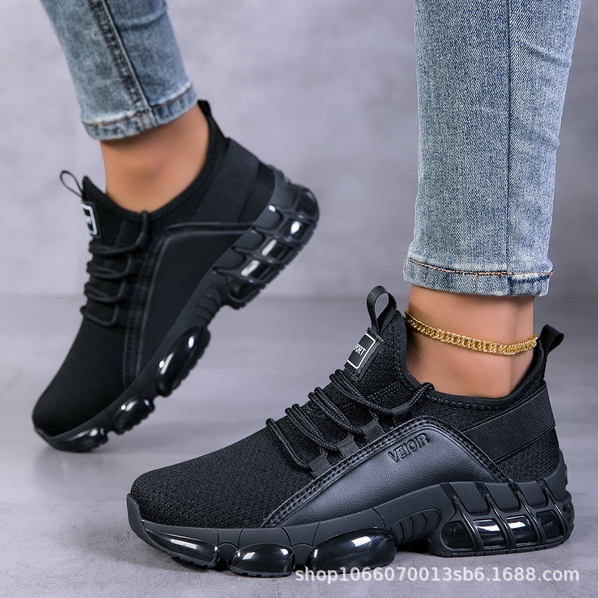 Dad's shoes mesh breathable casual trendy shoes outdoor fashion versatile ready-made student running shoes 3