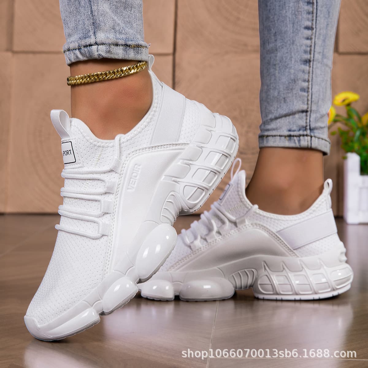 Dad's shoes mesh breathable casual trendy shoes outdoor fashion versatile ready-made student running shoes 5