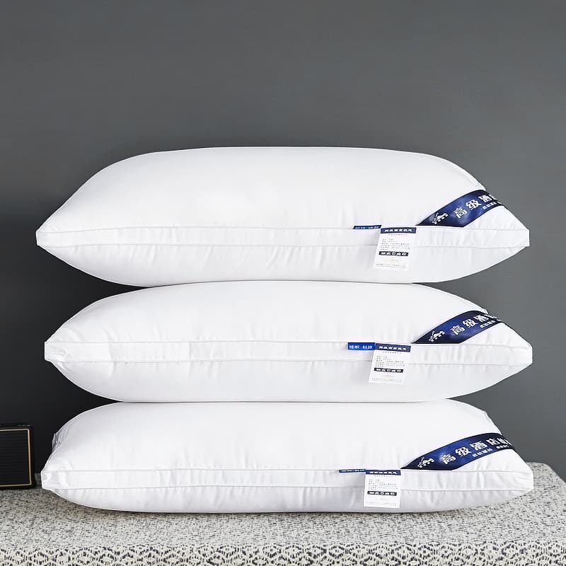 Wholesale hotel's same feather silk pillow for office workers, students, adult sleeping pillows, cervical vertebra neck protection side sleeping pillows 5