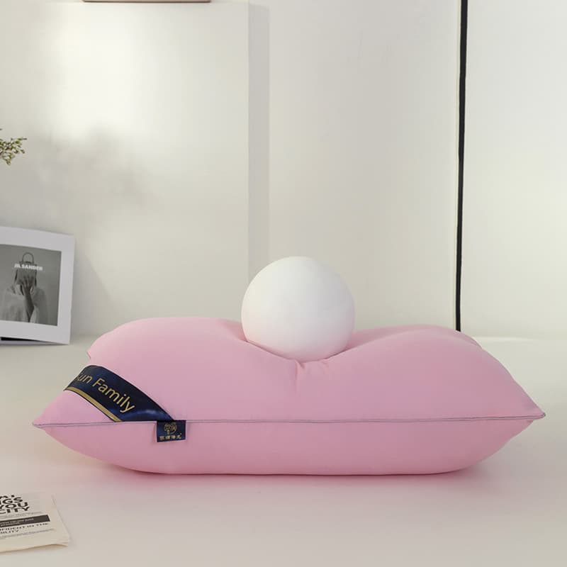 Wholesale hotel's same feather silk pillow for office workers, students, adult sleeping pillows, cervical vertebra neck protection side sleeping pillows 9