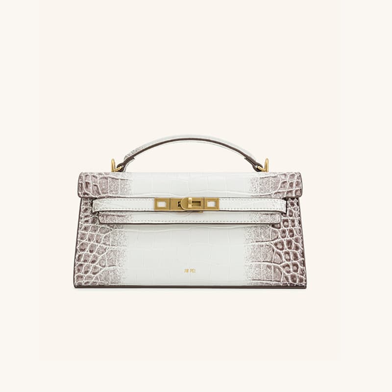 JW PEI handbag Noor crocodile pattern Kelly bag new high-end portable crossbody bag women's bag 2T273 5