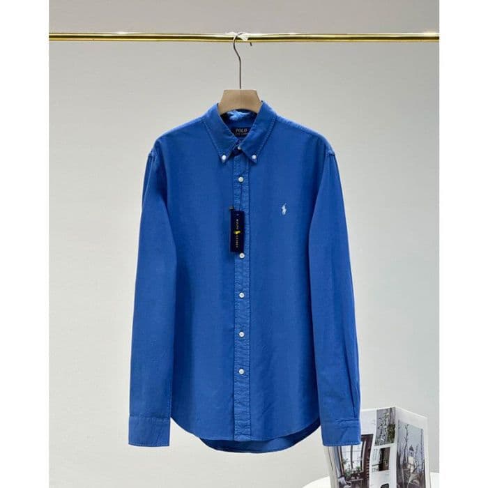 Pony embroidered shirt for women loose Korean style simple high-end design commuting shirt fashionable casual long-sleeved top 9
