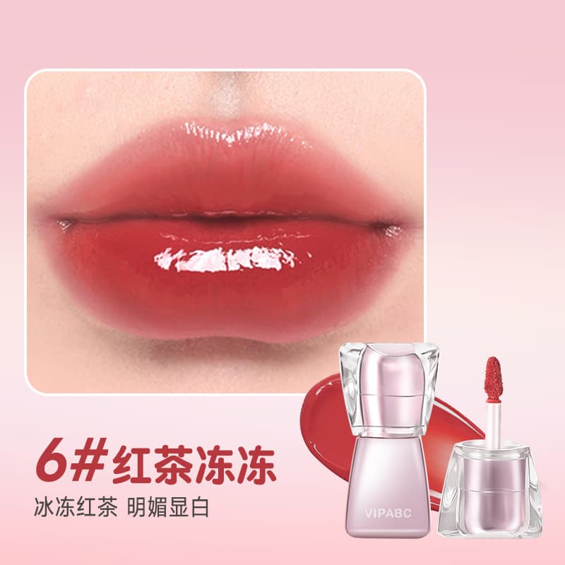 VIPABC water-gloss mirror pout lip moisturizing, delicate, clear and natural student whitening water-gloss lip glaze 8