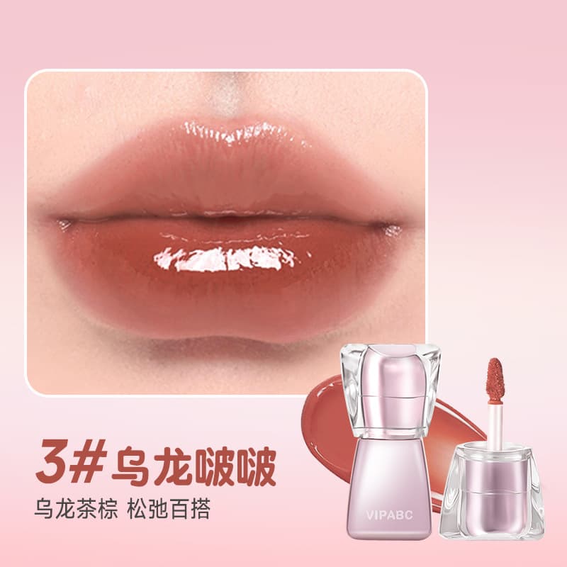 VIPABC water-gloss mirror pout lip moisturizing, delicate, clear and natural student whitening water-gloss lip glaze 9