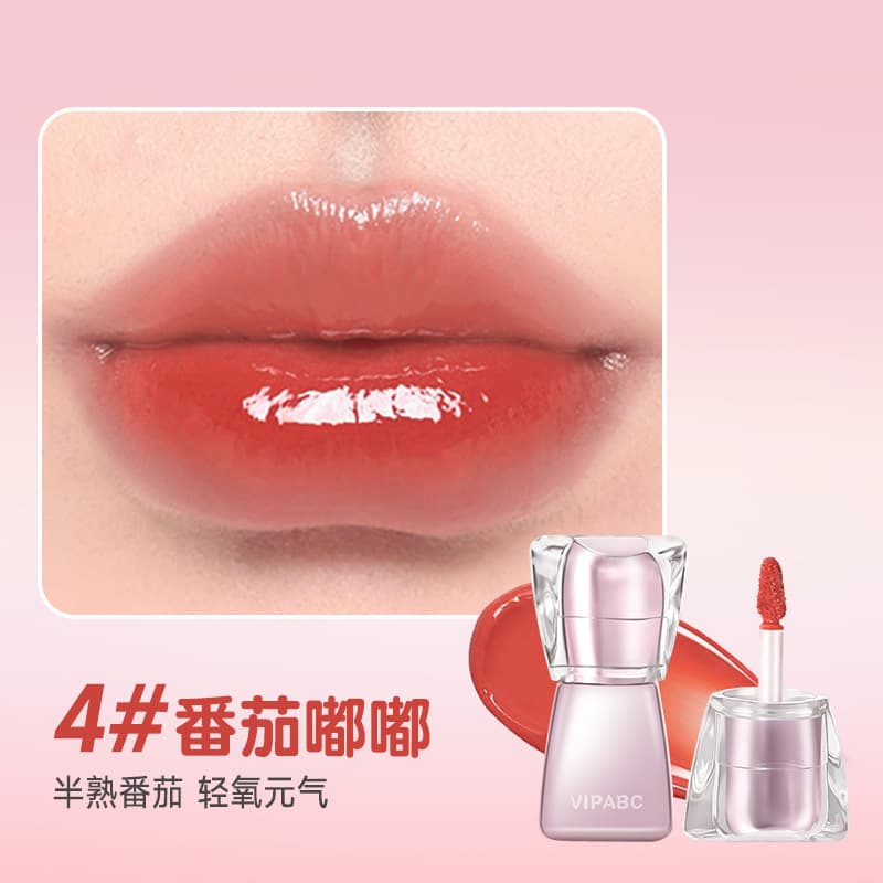 VIPABC water-gloss mirror pout lip moisturizing, delicate, clear and natural student whitening water-gloss lip glaze 10