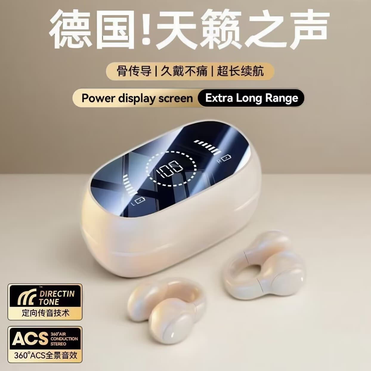 X51 non-in-ear bone conduction true wireless Bluetooth headset 2025 new ear clip ear hanging type suitable for men and women sports 2