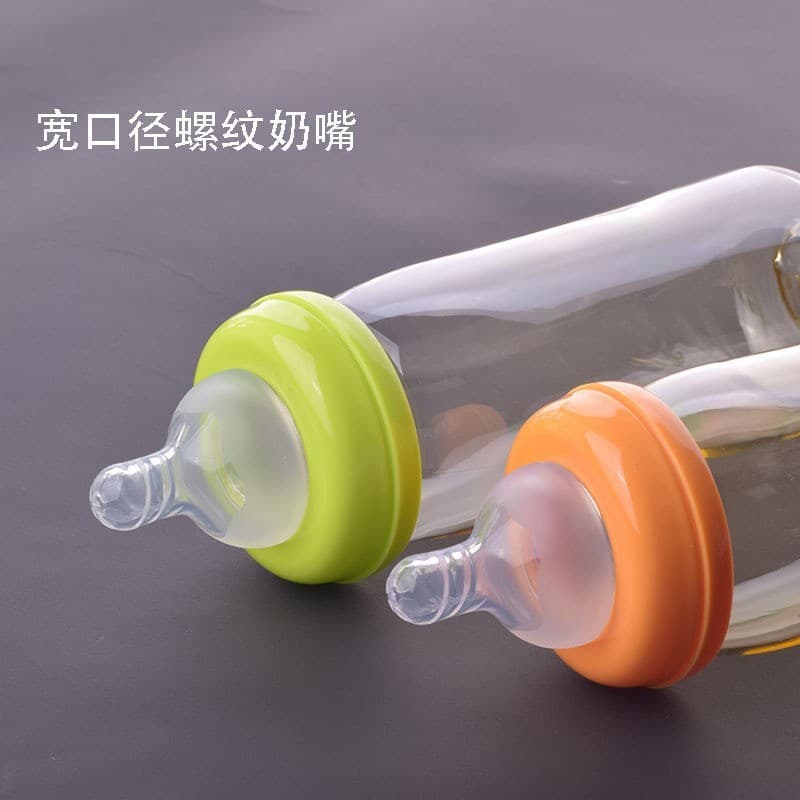 Baby pacifier, wide diameter, universal 5cm bottle, food grade silicone pacifier, soft maternal and infant supplies, wholesale 4