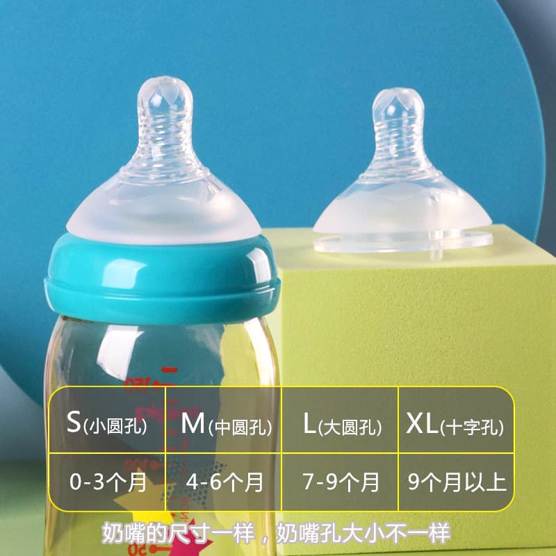 Baby pacifier, wide diameter, universal 5cm bottle, food grade silicone pacifier, soft maternal and infant supplies, wholesale 5