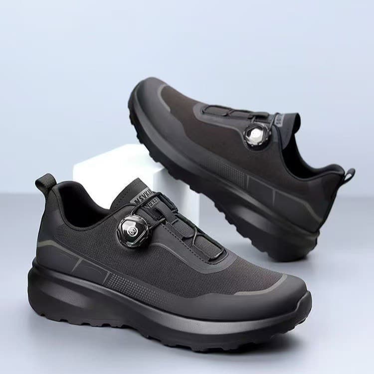 2025 spring popular button men's shoes casual sports outdoor mountaineering breathable cloth shoes cross-border hot selling running men's shoes 4