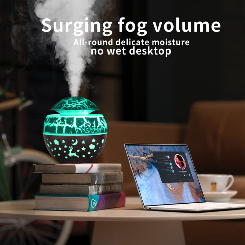 USB mini household mushroom head bedroom air purifier desktop atomizing foreign trade wood grain aromatherapy machine humidifier 2