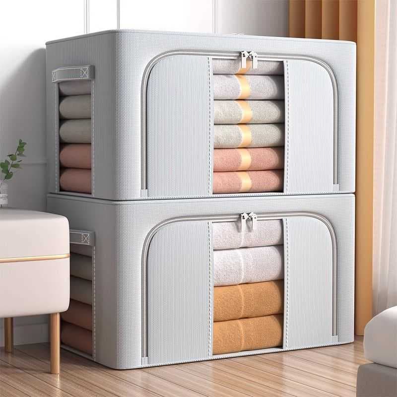 Clothes storage box household large-capacity linen folding basket wardrobe clothing quilt large-capacity storage box wholesale 3