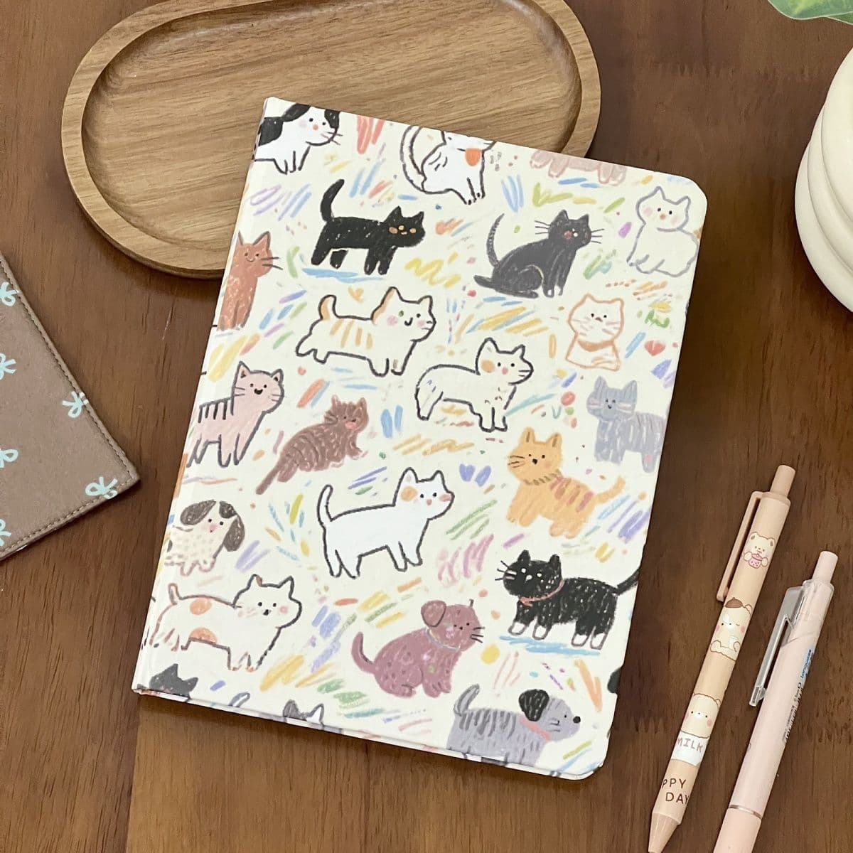 ins high-looking simple cute cat notebook A5 notepad schedule diary plan thickened student notebook 3